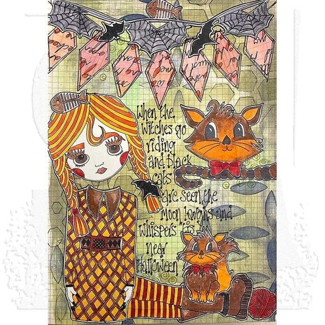 Stampers Anonymous It's Not Tuesday Dylusions Cling Stamps (DYR10021) Stampers Anonymous It's Not Tuesday Dylusions Cling Stamps (DYR10021)