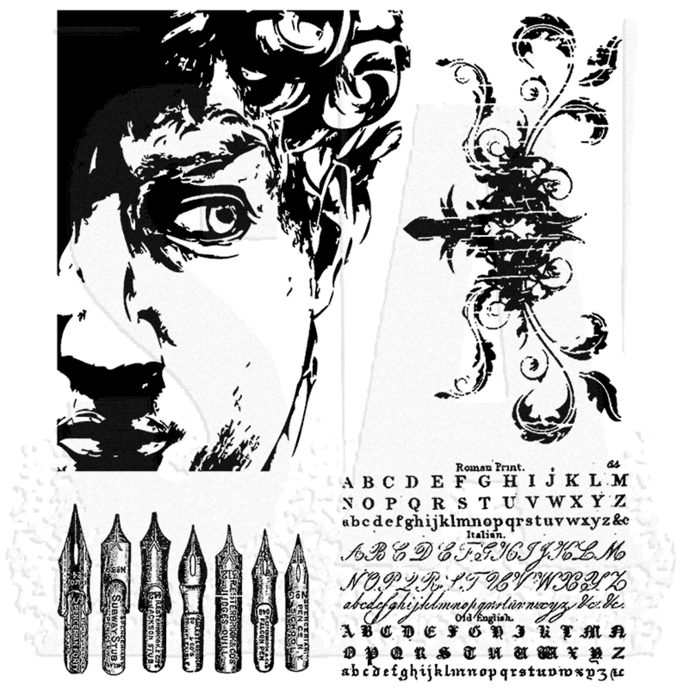 Stampers Anonymous Artful Artifacts Tim Holtz Cling Stamps (CMS080) Stampers Anonymous Artful Artifacts Tim Holtz Cling Stamps (CMS080)