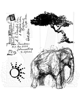 Stampers Anonymous Life Adventure Tim Holtz Cling Stamps (CMS077)