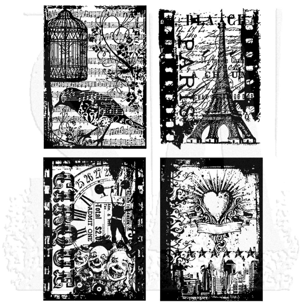 Stampers Anonymous Random Gatherings Tim Holtz Cling Stamps (CMS076) Stampers Anonymous Random Gatherings Tim Holtz Cling Stamps (CMS076)