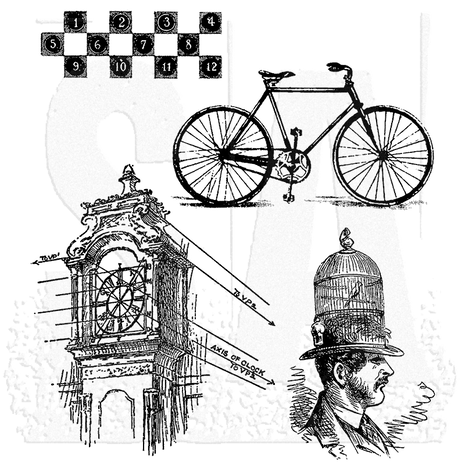 Stampers Anonymous Pen And Pencil Tim Holtz Cling Stamps (CMS072) Stampers Anonymous Pen And Pencil Tim Holtz Cling Stamps (CMS072)