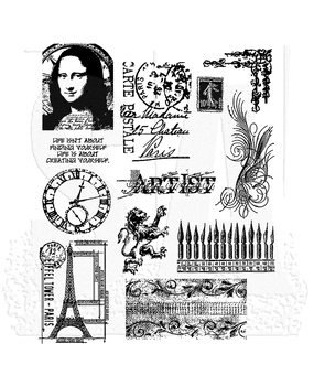 Stampers Anonymous Mini Classics Tim Holtz Cling Stamps (CMS062)