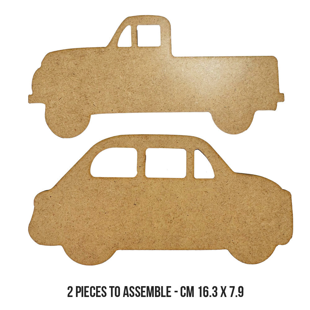 Stamperia Art of Travelling MDF Crafty Shapes Blanks Cars and Truck (KLSM32)