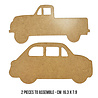 Stamperia Art of Travelling MDF Crafty Shapes Blanks Cars and Truck (KLSM32) Stamperia Art of Travelling MDF Crafty Shapes Blanks Cars and Truck (KLSM32)