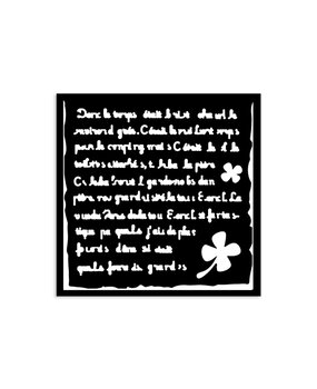 Stamperia Art of Travelling Thick Stencil 12x12cm Handmade Letter (KSTDS03)