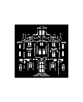 Stamperia Art of Travelling Thick Stencil 12x12cm Palace (KSTDS04)