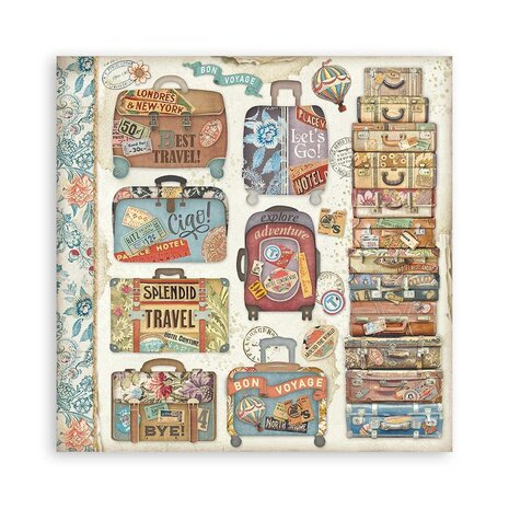 Stamperia Art of Travelling 12x12 Inch Paper Pack Maxi (Single Face) (SBBXLB19) Stamperia Art of Travelling 12x12 Inch Paper Pack Maxi (Single Face) (SBBXLB19)