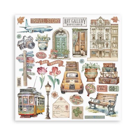 Stamperia Art of Travelling 12x12 Inch Paper Pack Maxi (Single Face) (SBBXLB19) Stamperia Art of Travelling 12x12 Inch Paper Pack Maxi (Single Face) (SBBXLB19)
