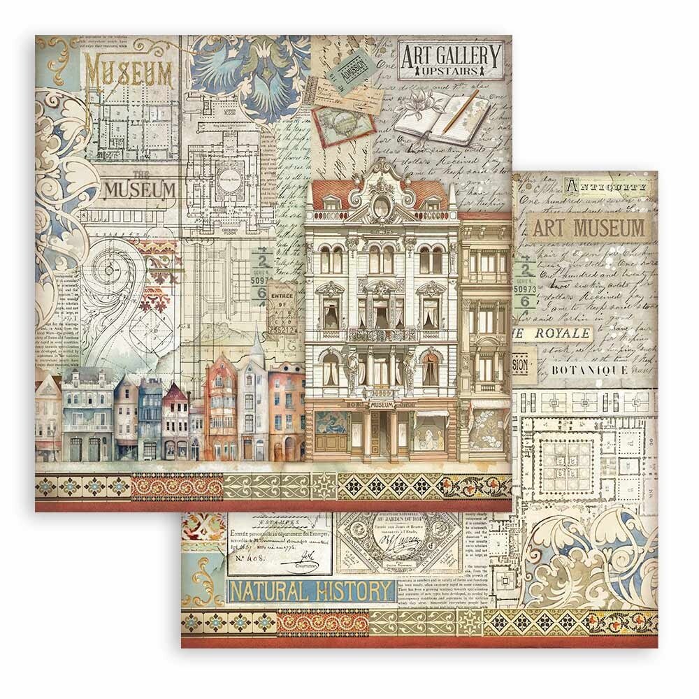 Stamperia Art of Travelling 12x12 Inch Paper Pack (SBBL164)