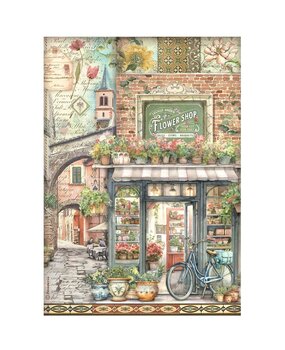 Stamperia Art of Travelling A4 Rice Paper Farmer's Market (6pcs) (DFSA4977) Stamperia Art of Travelling A4 Rice Paper Farmer's Market (6pcs) (DFSA4977)