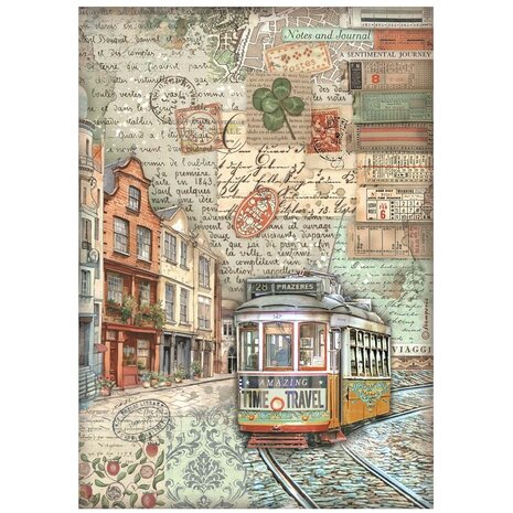 Stamperia Art of Travelling A4 Rice Paper Selection (6pcs) (DFSA4XTV) (DISCONTINUED)