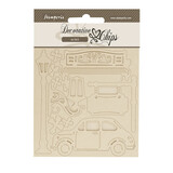 Stamperia Art of Travelling Decorative Chips Car (SCB250) (DISCONTINUED)