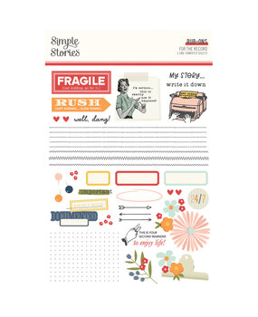 Simple Stories For The Record Rub Ons (23527) (OUTLET)