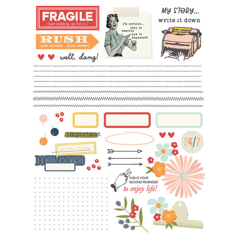 Simple Stories For The Record Rub Ons (23527) (OUTLET)