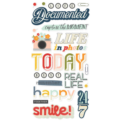 Simple Stories For The Record Foam Stickers (23526)