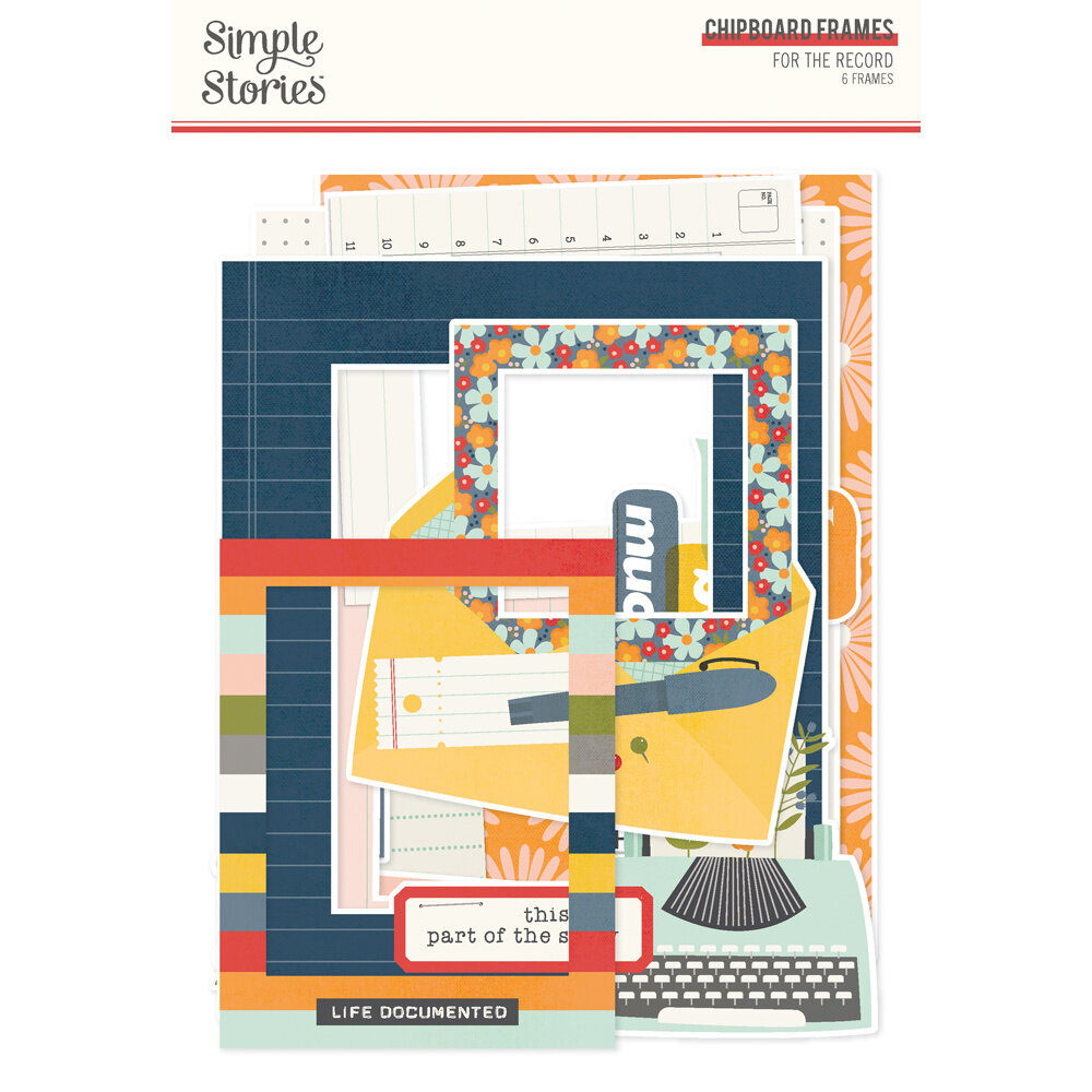 Simple Stories For The Record Chipboard Frames (23525)