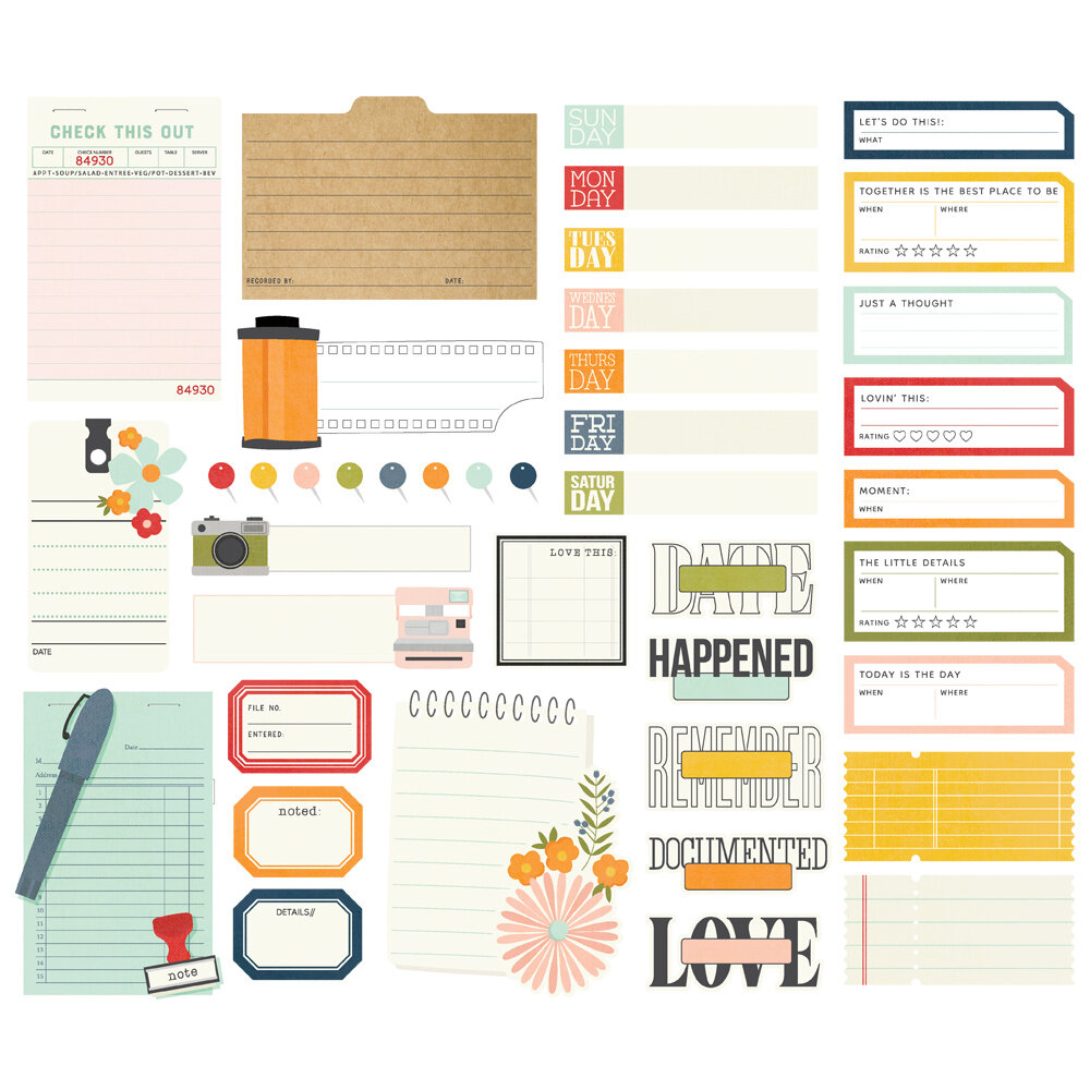 Simple Stories For The Record Journal Bits & Pieces (23520)