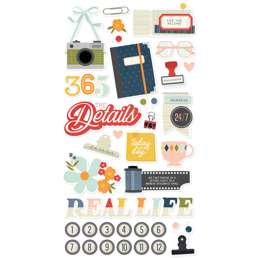 Simple Stories For The Record Chipboard (23518)