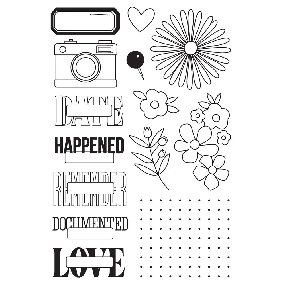 Simple Stories For The Record Stamps (23517)