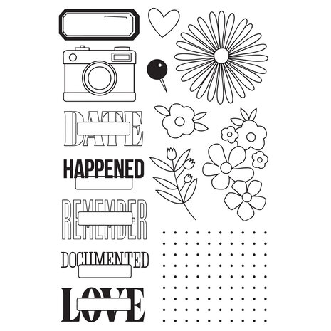 Simple Stories For The Record Stamps (23517)