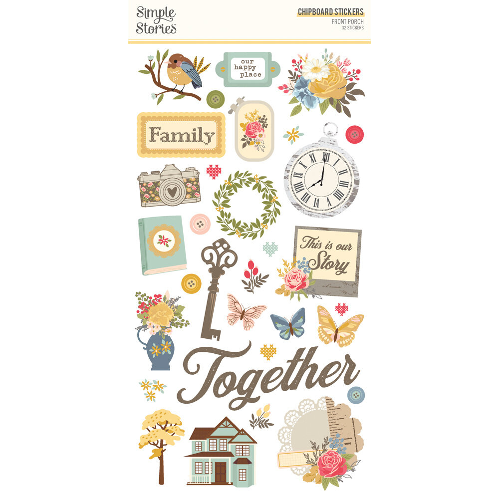 Simple Stories Front Porch Chipboard (23817) (OUTLET)