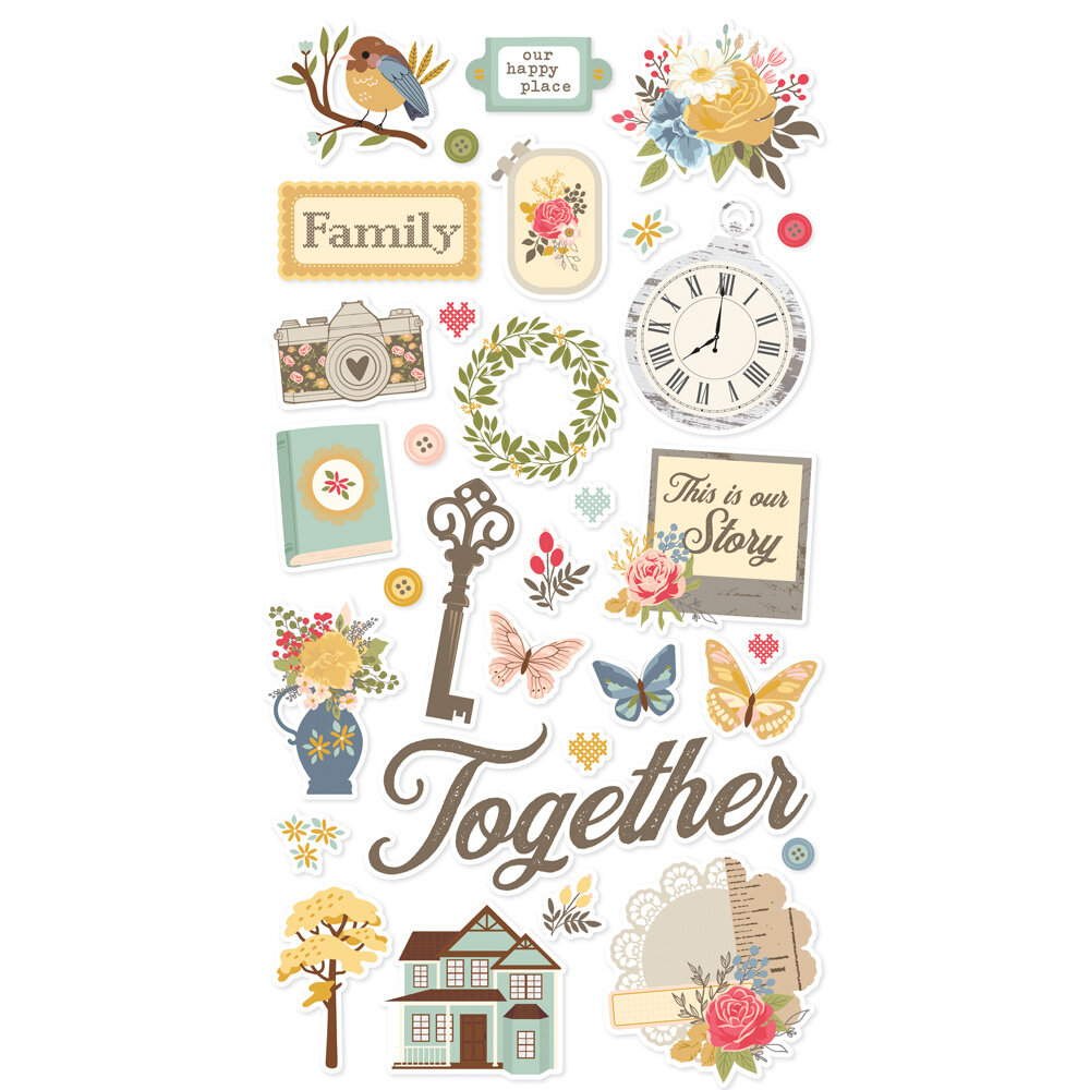 Simple Stories Front Porch Chipboard (23817)