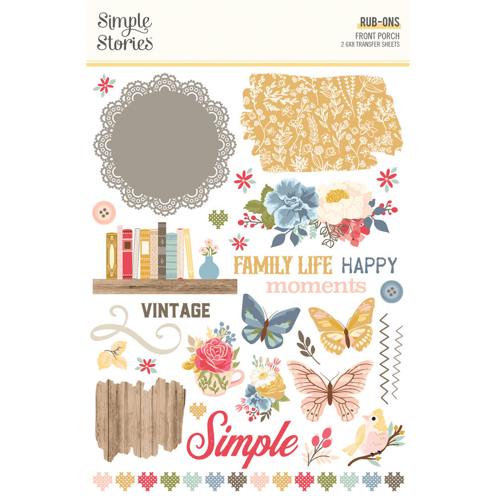 Simple Stories Front Porch Rub Ons (23824)