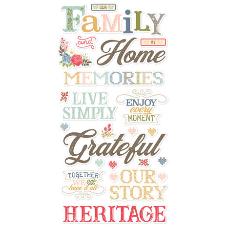 Simple Stories Front Porch Foam Stickers (23827)