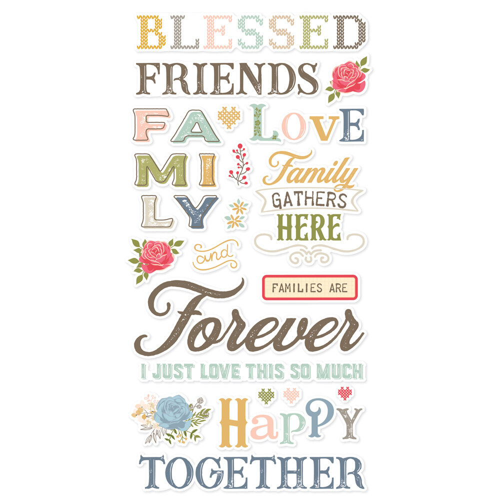 Simple Stories Front Porch Foam Stickers (23827)