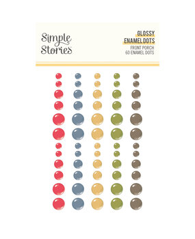 Simple Stories Front Porch Glossy Enamel Dots (23829)