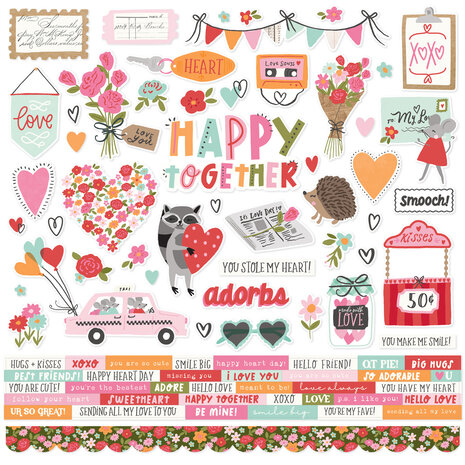 Simple Stories Heartstrings Cardstock Stickers (23601)