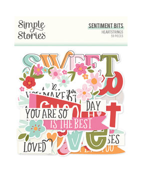 Simple Stories Heartstrings Sentiment Bits & Pieces (23610)