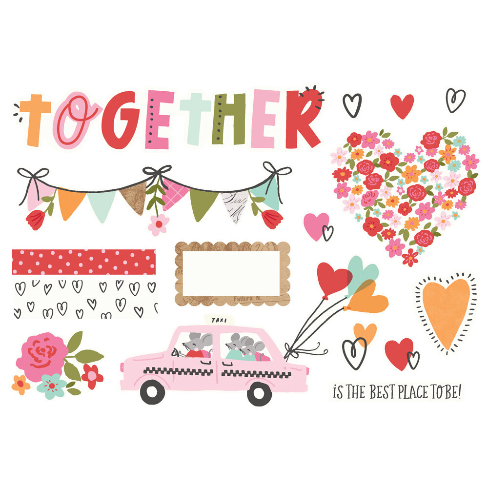 Simple Stories Heartstrings Simple Pages Pieces (23615)