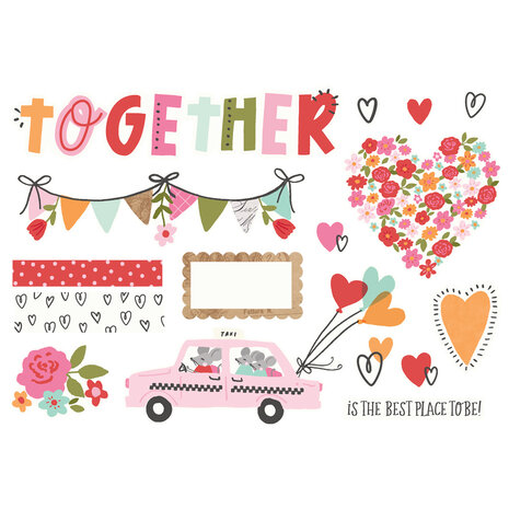 Simple Stories Heartstrings Simple Pages Pieces (23615)