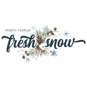 Simple Vintage Fresh Snow