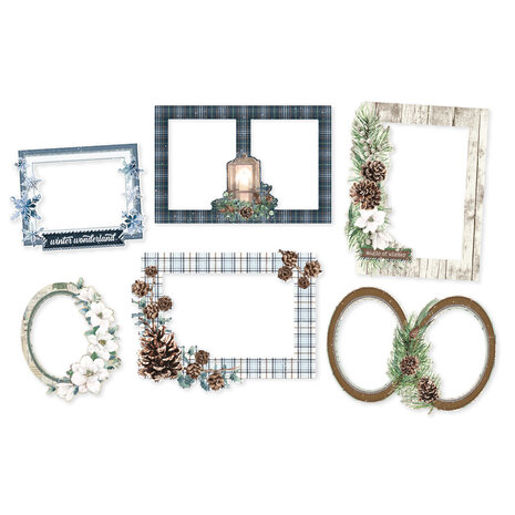 Simple Stories Simple Vintage Fresh Snow Chipboard Frames (23725)