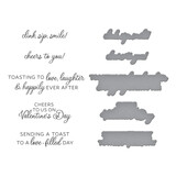 Spellbinders Valentine Happy Hour Sentiments Press Plate & Die Set (BP-257) Spellbinders Valentine Happy Hour Sentiments Press Plate & Die Set (BP-257)