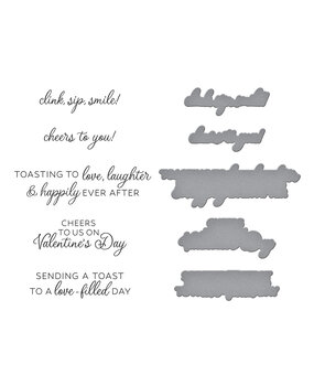 Spellbinders Valentine Happy Hour Sentiments Press Plate & Die Set (BP-257) Spellbinders Valentine Happy Hour Sentiments Press Plate & Die Set (BP-257)