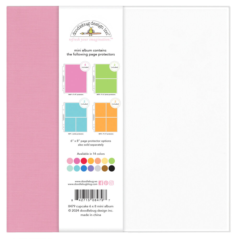 Doodlebug Design Cupcake 6x8 Inch Mini Album (8479) Doodlebug Design Cupcake 6x8 Inch Mini Album (8479)