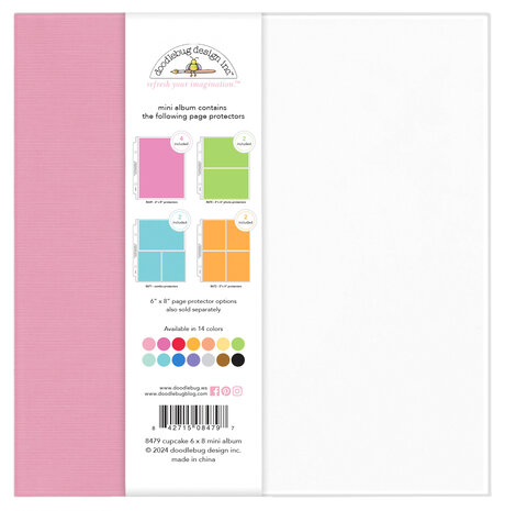 Doodlebug Design Cupcake 6x8 Inch Mini Album (8479) Doodlebug Design Cupcake 6x8 Inch Mini Album (8479)