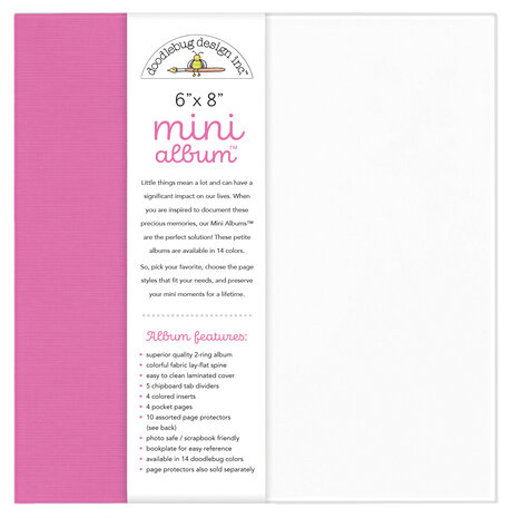 Doodlebug Design Bubblegum 6x8 Inch Mini Album (8480) Doodlebug Design Bubblegum 6x8 Inch Mini Album (8480)