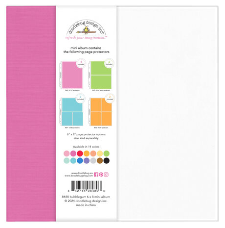 Doodlebug Design Bubblegum 6x8 Inch Mini Album (8480) Doodlebug Design Bubblegum 6x8 Inch Mini Album (8480)