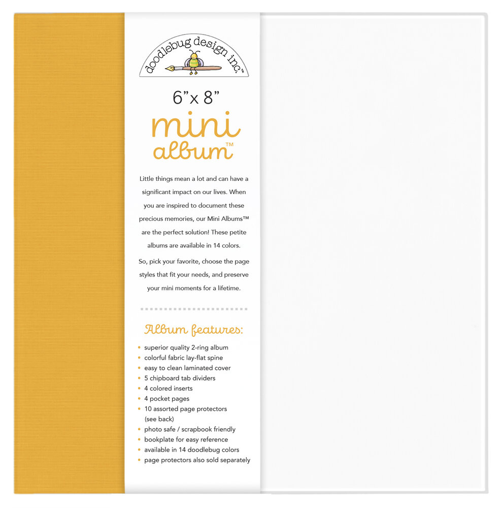 Doodlebug Design Tangerine 6x8 Inch Mini Album (8483)