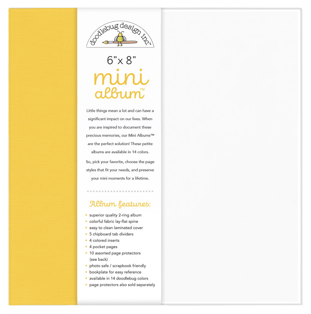 Doodlebug Design Bumblebee 6x8 Inch Mini Album (8484) Doodlebug Design Bumblebee 6x8 Inch Mini Album (8484)