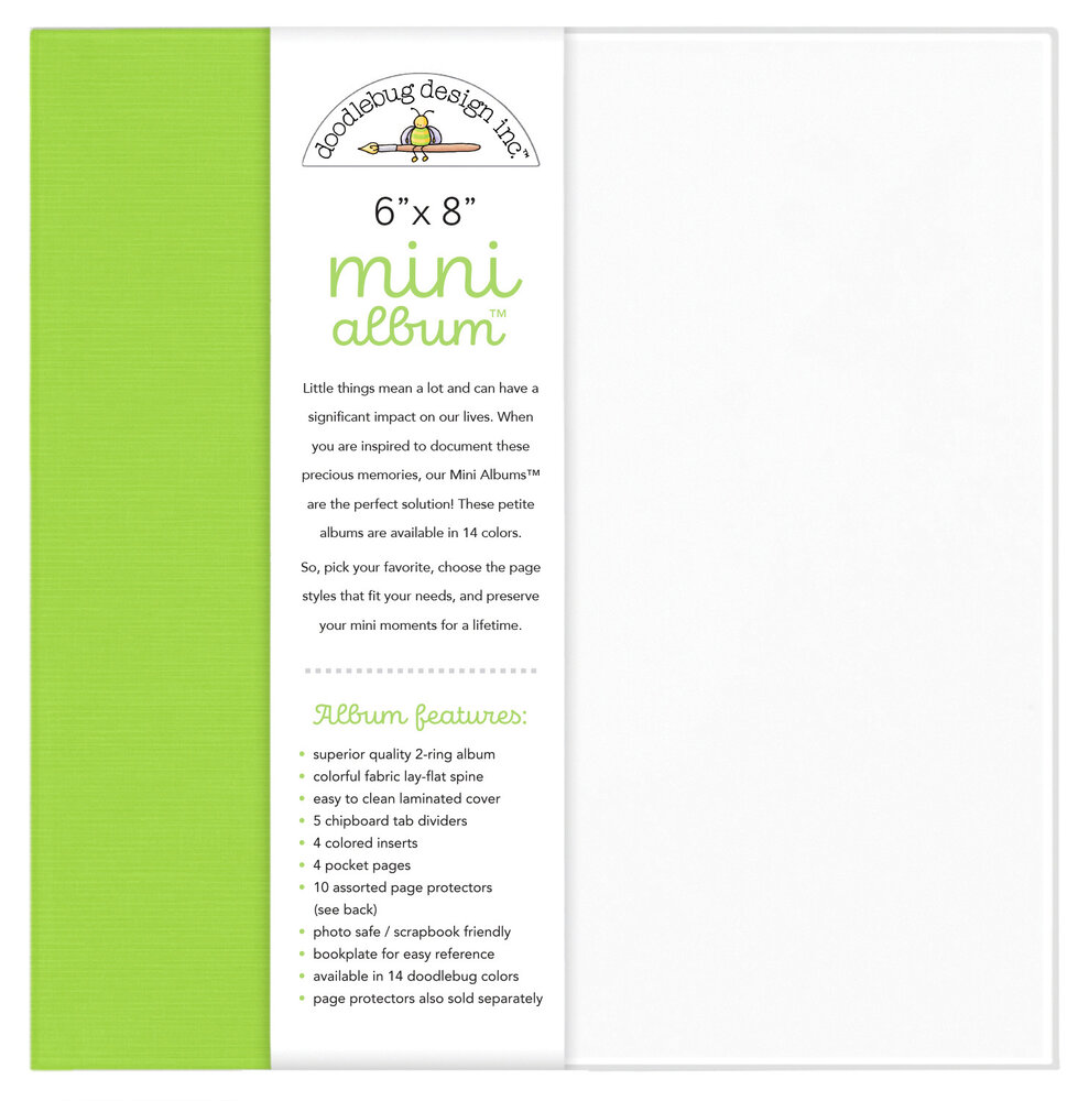 Doodlebug Design Limeade 6x8 Inch Mini Album (8485) Doodlebug Design Limeade 6x8 Inch Mini Album (8485)