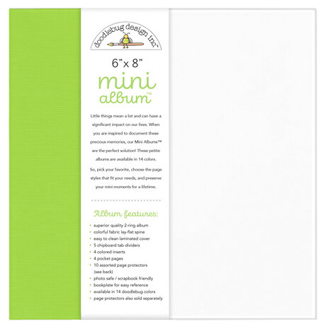 Doodlebug Design Limeade 6x8 Inch Mini Album (8485) Doodlebug Design Limeade 6x8 Inch Mini Album (8485)