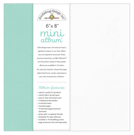 Doodlebug Design Mint 6x8 Inch Mini Album (8486)