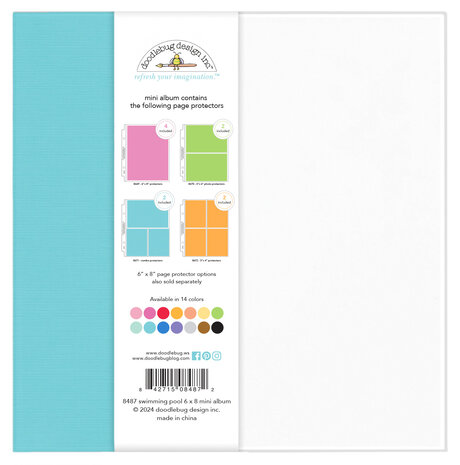 Doodlebug Design Swimming Pool 6x8 Inch Mini Album (8487)