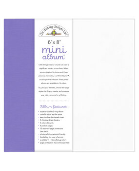 Doodlebug Design Lilac 6x8 Inch Mini Album (8489)