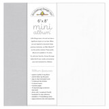 Doodlebug Design Gray 6x8 Inch Mini Album (8490)
